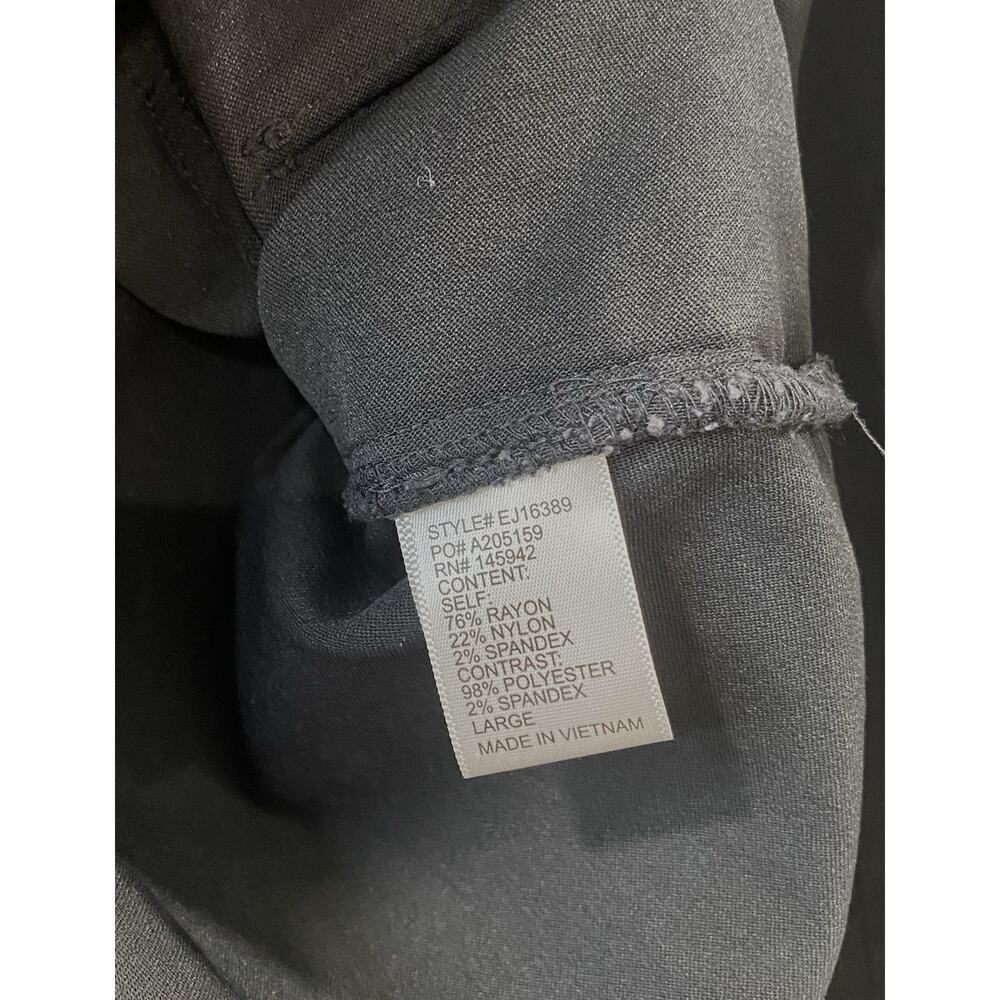 Eden Society Holly Hooded Utility Cargo Jacket L Dark Gray Drawstring Waist - Picture 13 of 14